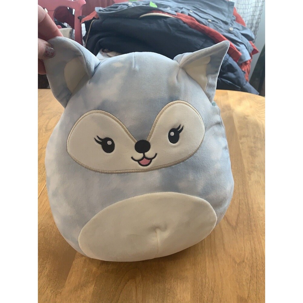 Squishmallow Faldette Fox  Stuffed Animal Blue Tie dye